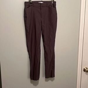 Nine West Women's Gray Classic Stretch Slim Trouser Ankle Pants